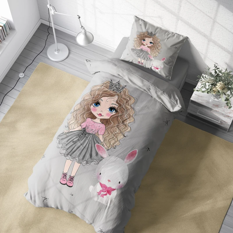 سرویس خواب 1 نفر 4 تکه مدل دخترانه خرگوش کد 118