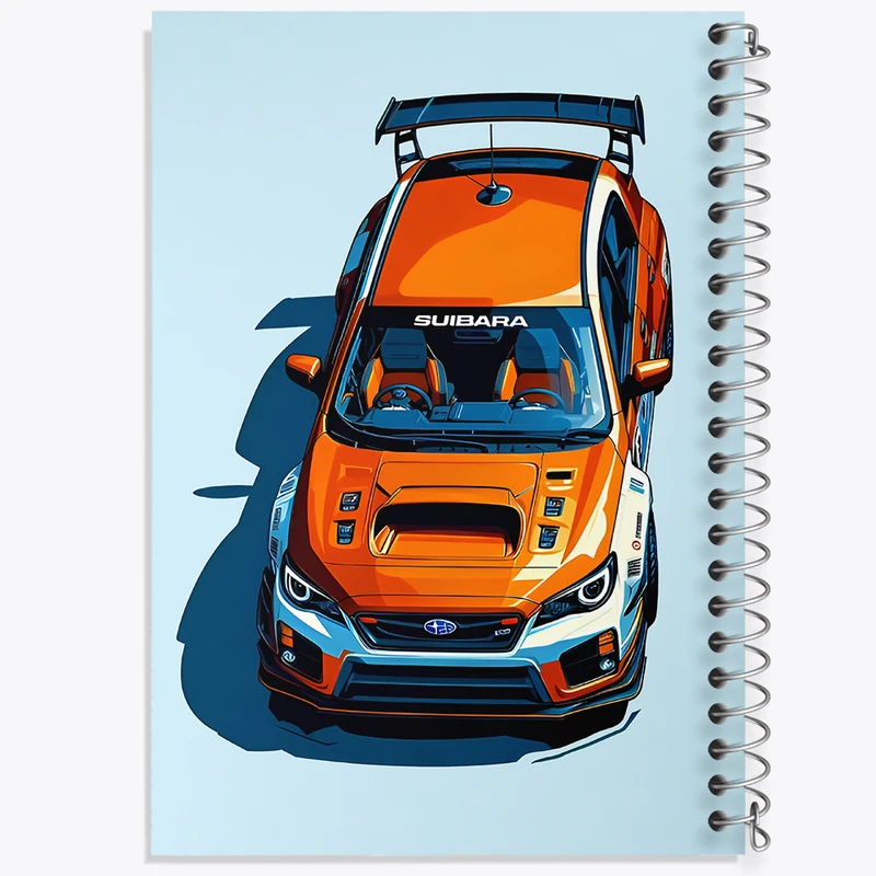 دفتر ژورنال نویسی 50 برگ خندالو مدل نقطه ای طرح ماشین اسپرت کد F8010