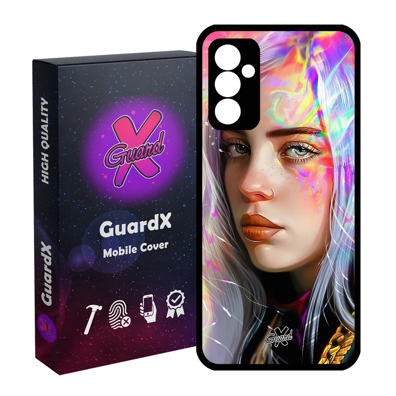 کاور گارد ایکس طرح Billie Eilish مدل Glass10141 مناسب برای گوشی موبایل سامسونگ Galaxy A15 4G / A15 5G