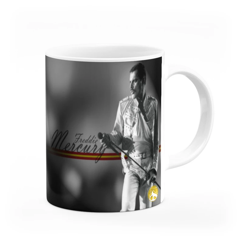 ماگ هومرو طرح فردی مرکوری کویین بند مدل MG9393