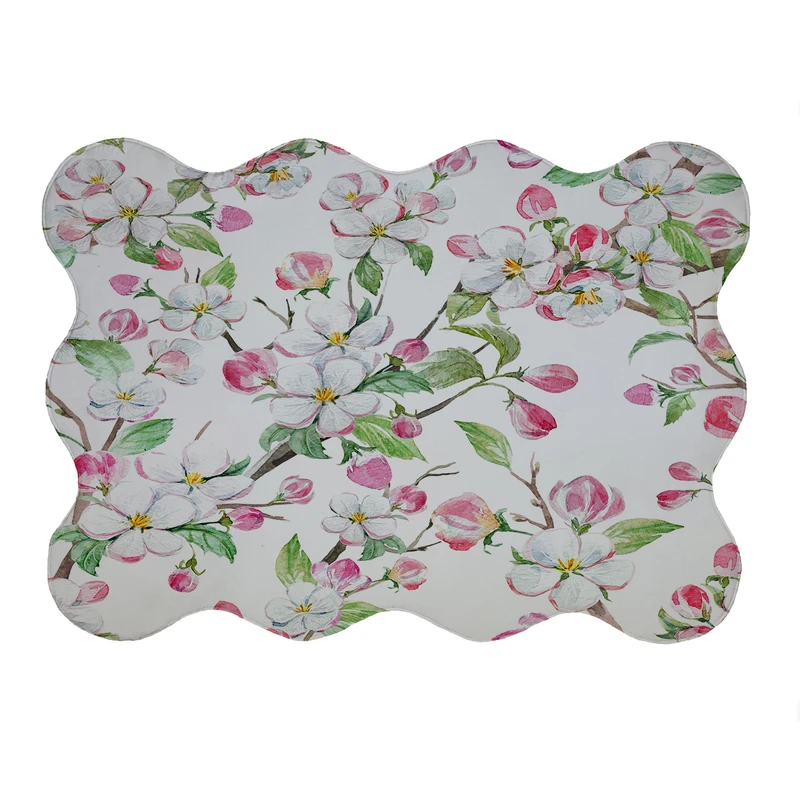 پادری مدل دالبر طرح گل کد 6023 سایز 80x110 سانتی متر 