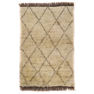 گلیم گبه دستبافت یک ونیم متری مدل شگی طرح مراکشی کد140759