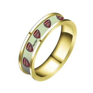 انگشتر ناکسیگو مدل شب تاب طرح آرسنال کد RT15256