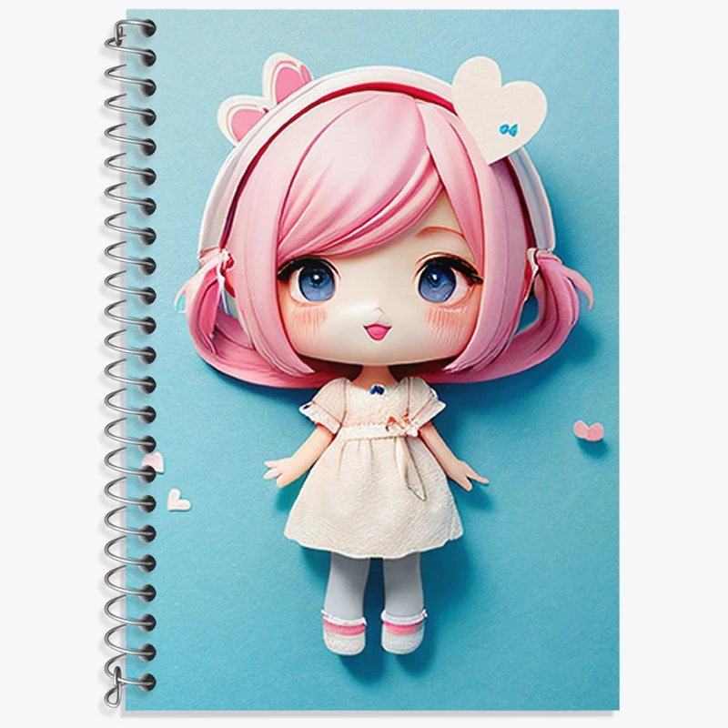 دفتر لغت 50 برگ خندالو طرح دخترانه (Girlish) کد 36859