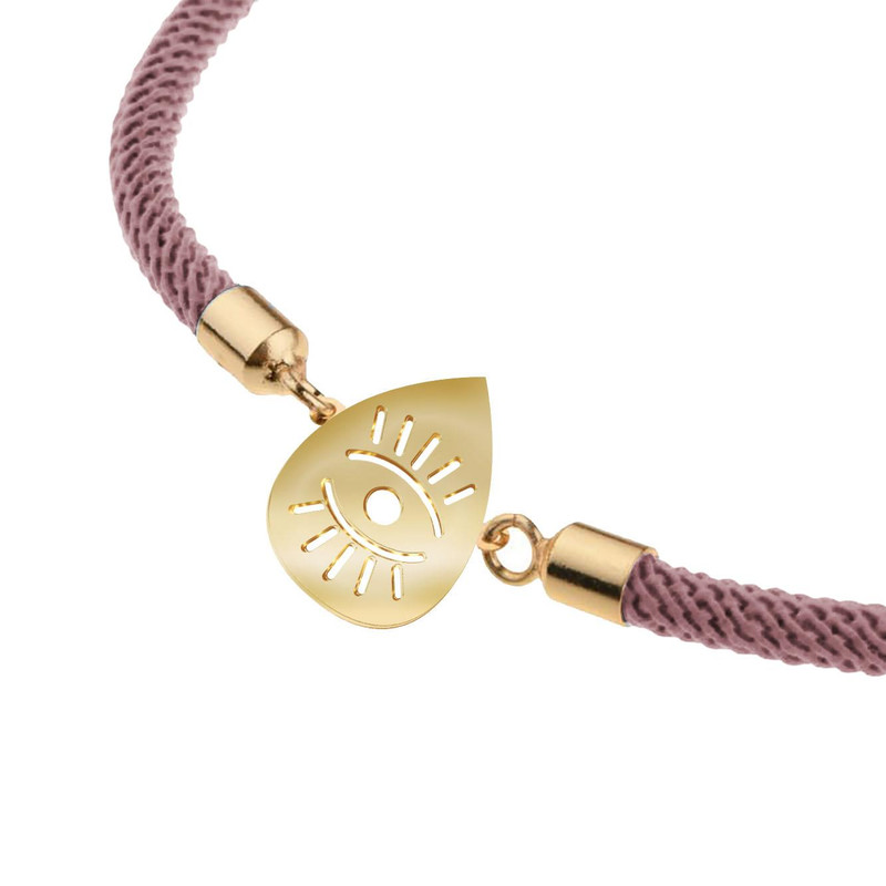 دستبند طلا 18 عیار زنانه مدوپد مدل چشم کد D19-10335