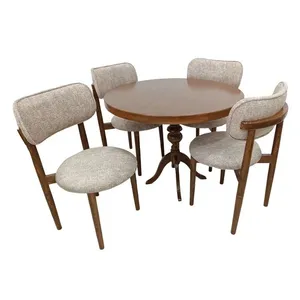 میز و صندلی ناهارخوری چهار نفره گروه تولید اسپیناس مدل T-W-204