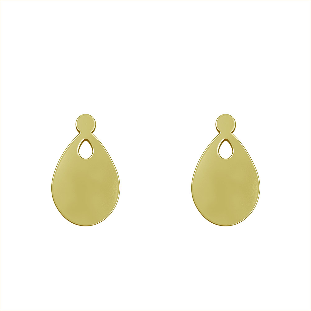 گوشواره طلا 18 عیار زنانه مدوپد مدل اشک کد GA1-11927