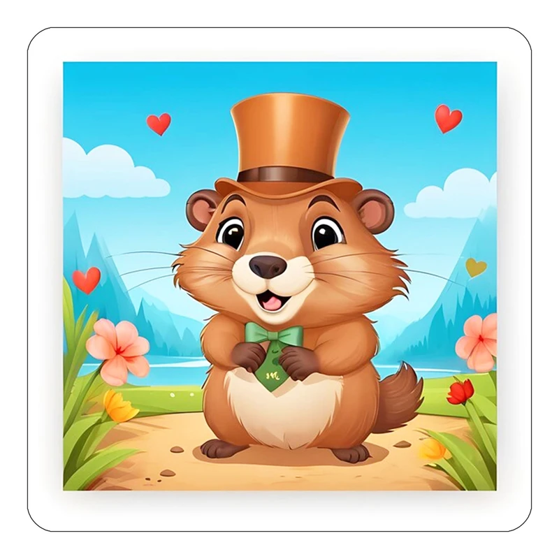 مگنت کاکتی طرح حیوانات کارتونی مدل mp27849