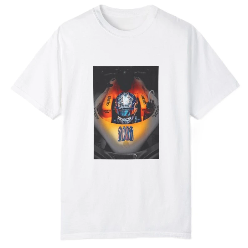 تی شرت آستین کوتاه زنانه مدل راننده مسابقات فرمول 1