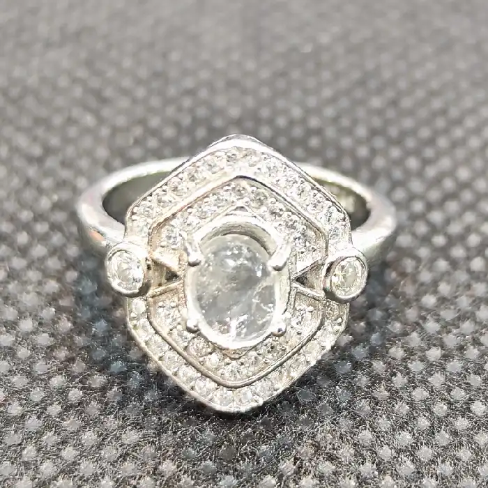 انگشتر نقره زنانه مدل سنگ در نجف کد 69