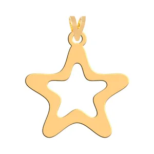 آویز گردنبند طلا 18 عیار زنانه فرشته مدل ستاره WNL-000130