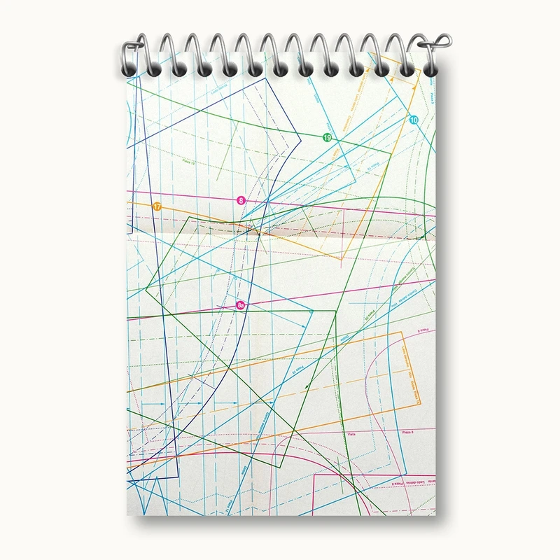 دفتر یادداشت 50 برگ خندالو مدل الگو خیاطی کد F1525