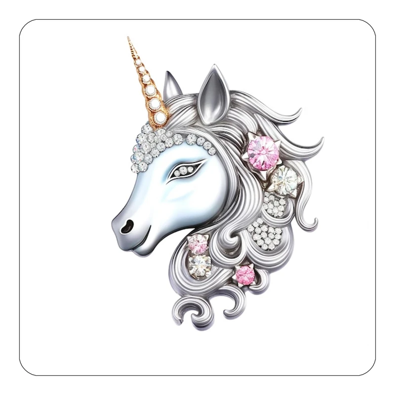 مگنت کاکتی طرح اسب تک شاخ و یونیکورن مدل mp32299