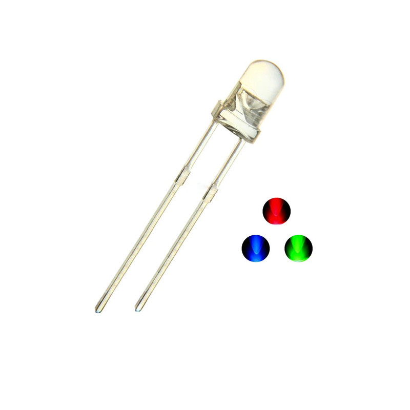 دیود ال ای دی مدل RGB هفت رنگ کد 310 بسته 10 عددی دیود ال ای دی مدل RGB هفت رنگ کد 310 بسته 10 عددی