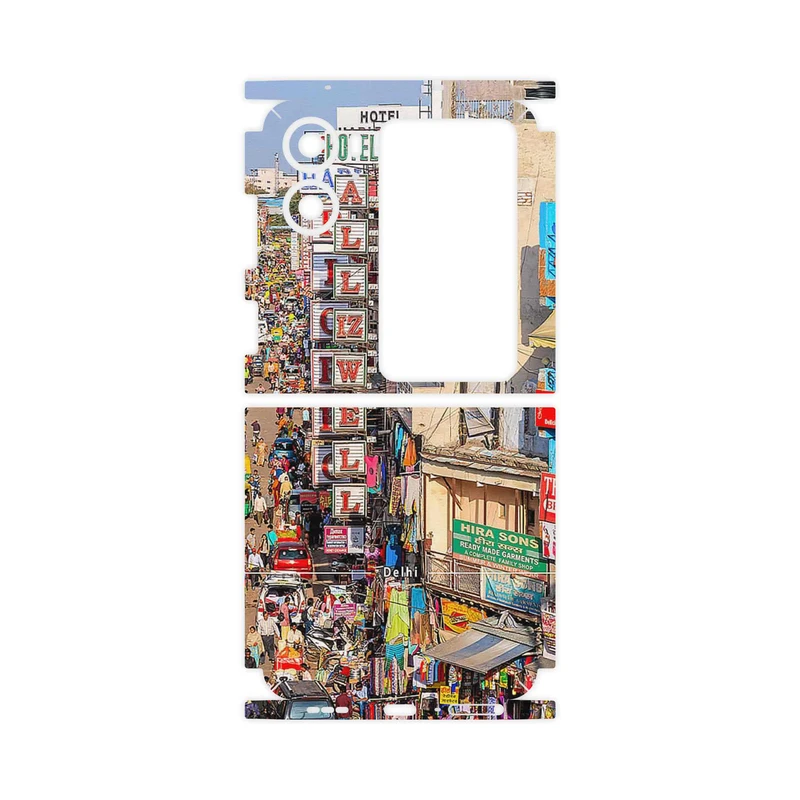 برچسب پوششی ماهوت مدل City of Delhi-FullSkin مناسب برای گوشی موبایل اپو Find N2 Flip