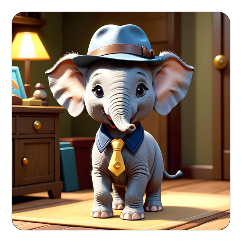 مگنت کاکتی طرح حیوانات کارتونی مدل mp27962