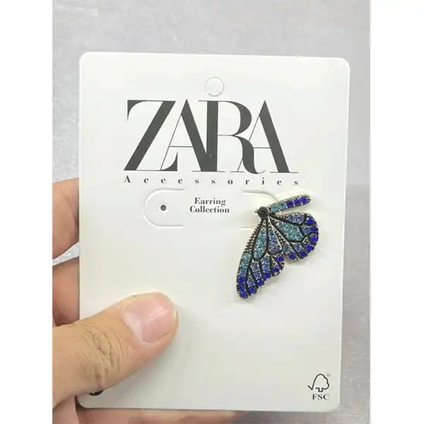 گوشواره زنانه  مدل پروانه خاص کد 99510