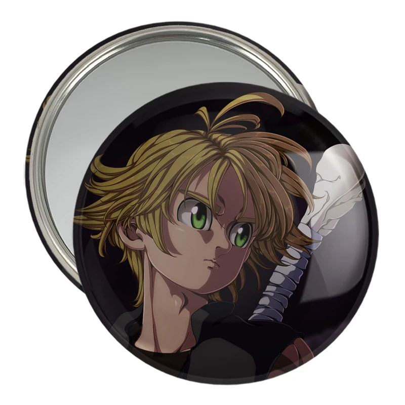 آینه جیبی خندالو مدل ملیوداس و بن انیمه هفت گناه کبیره  کد 17516