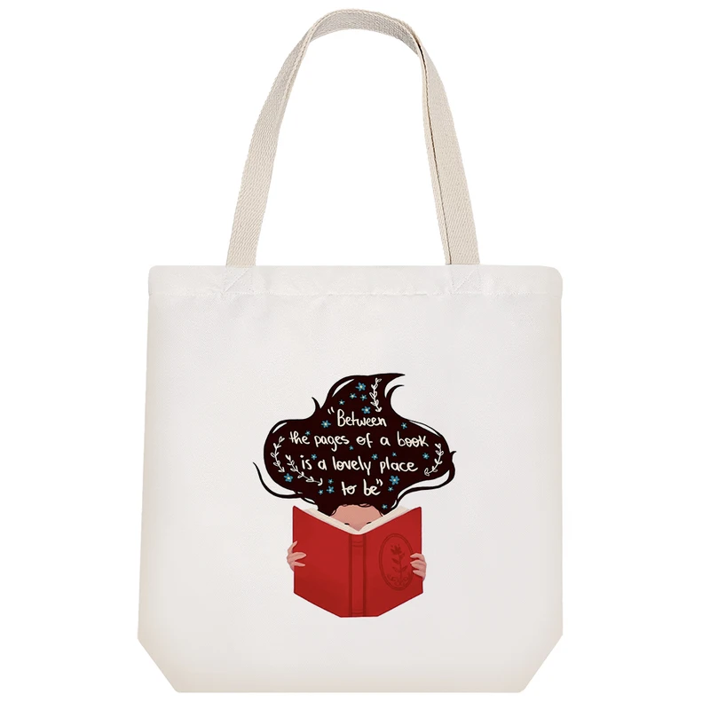 ساک خرید خندالو مدل بین صفحات کتاب جای دوست داشتنی است کد 2386