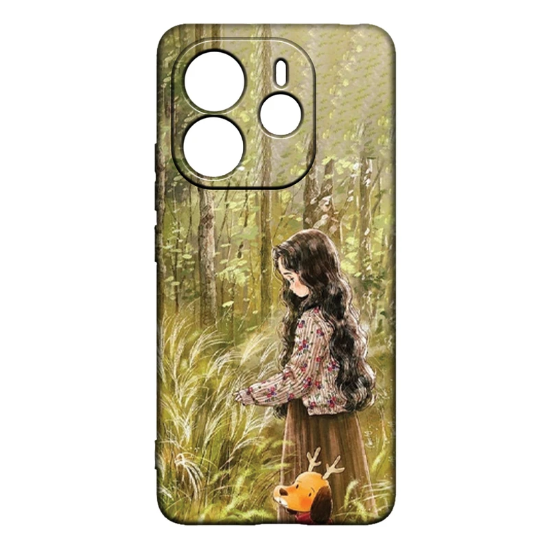 کاور طرح دخترانه کد 161 مناسب برای گوشی موبایل شیائومی Redmi Note 14 4G