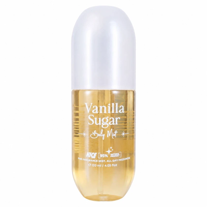 بادی میست زنانه نایس پاپت مدل Vanilla Sugar با رایحه شیرین و وانیلی حجم 120 میلی‌لیتر