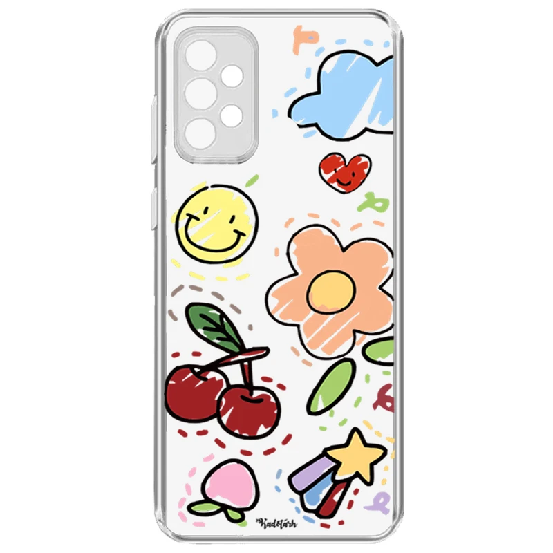 کاور طرح Funny Stickers مناسب برای گوشی موبایل سامسونگ  Galaxy A72