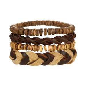 دستبند بافت مدل کنفی کد 2026 بسته 4 عددی