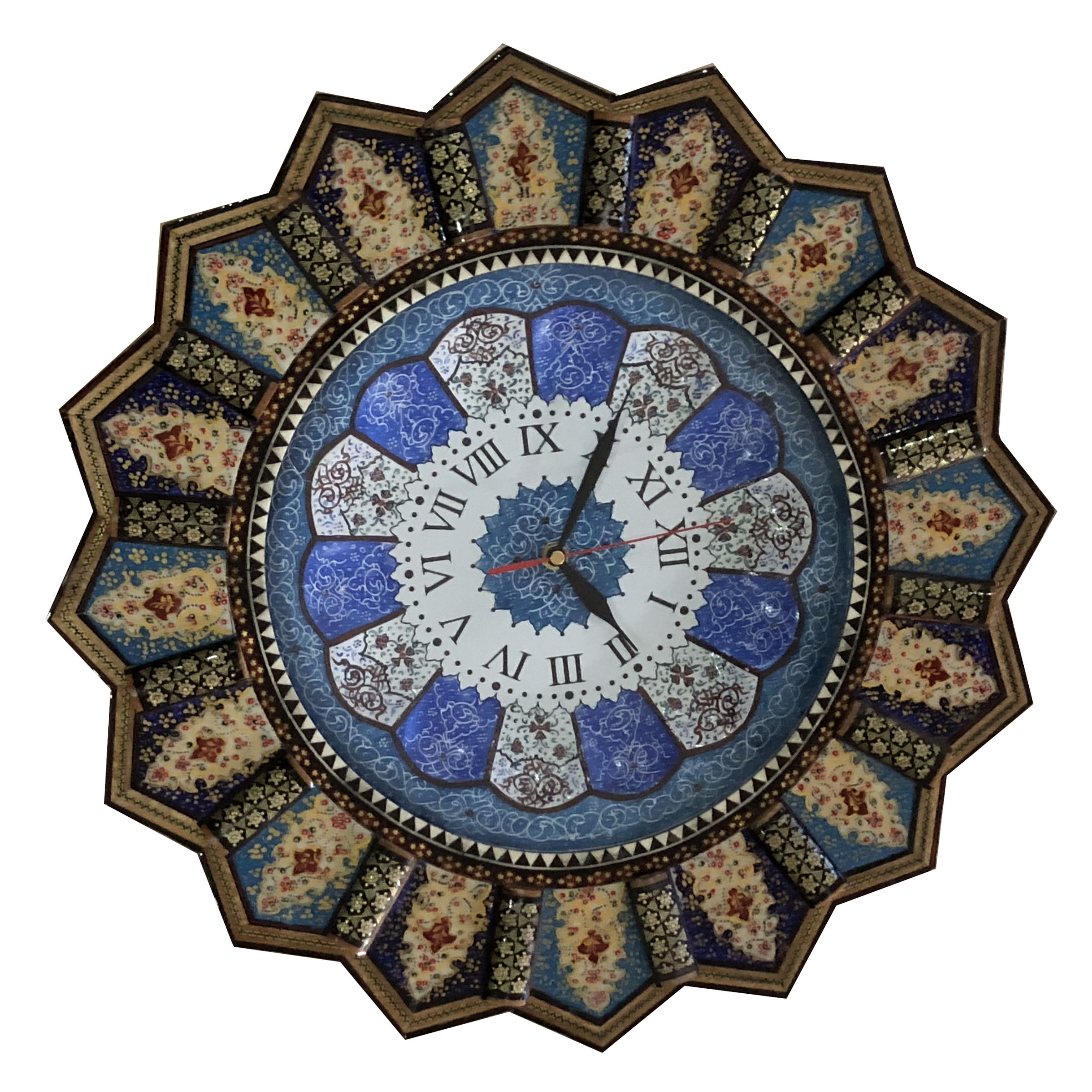 ساعت خاتم کاری طرح تذهیب کد A3
