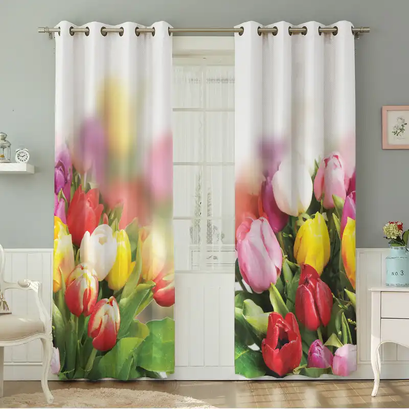 پرده نیروانا طرح گل مدل مخمل کد 8638 سایز 140×280 سانتی متر