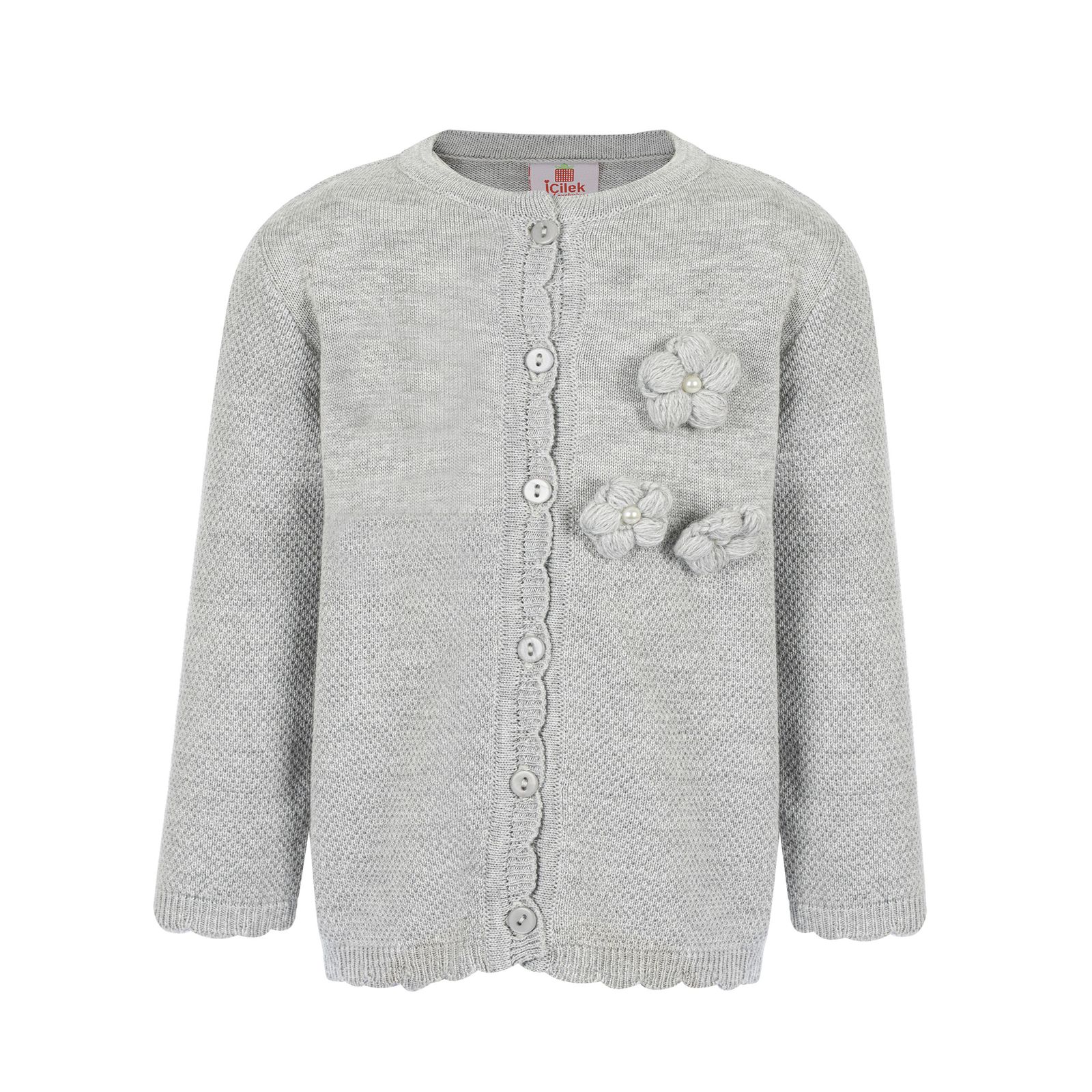 ژاکت دخترانه آی چیلک مدل گل کد 90017-09 -  - 2