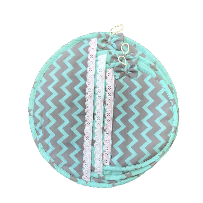 ست دم کنی سه تکه طرح زیگزاگ کد01