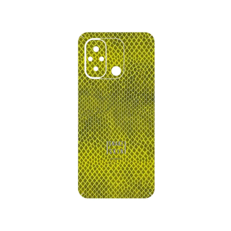 برچسب پوششی ماهوت مدل Yellow Snake Skin مناسب برای گوشی موبایل شیائومی Redmi 12C