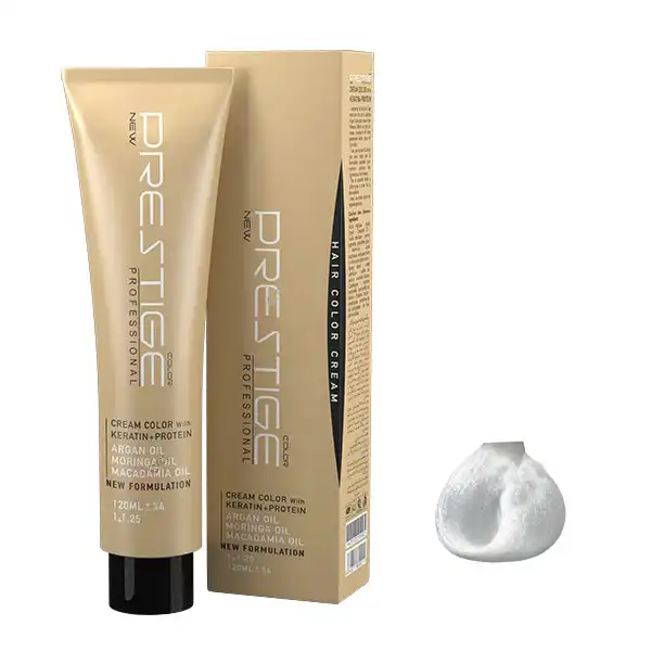 رنگ مو نیو پرستیژ کالر شماره 000 حجم 120 میلی لیتر رنگ یخی