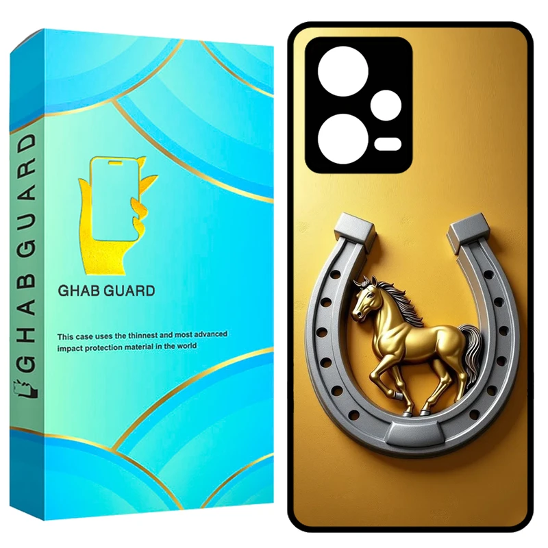 کاور قاب گارد طرح نعل اسب مدل GCHPN12P مناسب برای گوشی موبایل شیائومی Redmi Note 12 Pro 5G