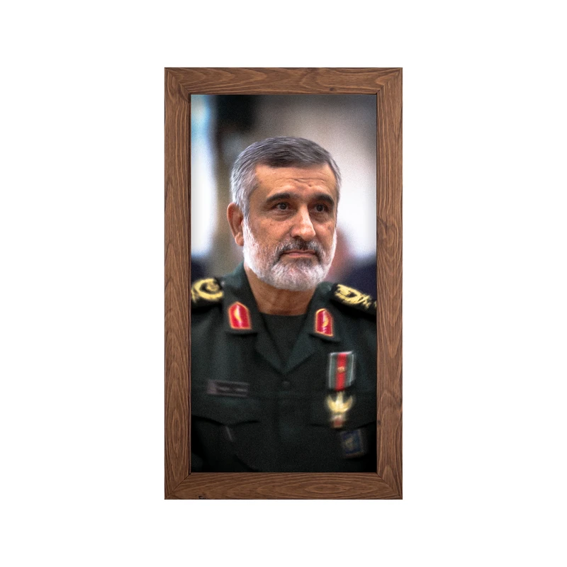 تابلو مدل شهید حاجی زاده کد 03 فریم قهوه ای