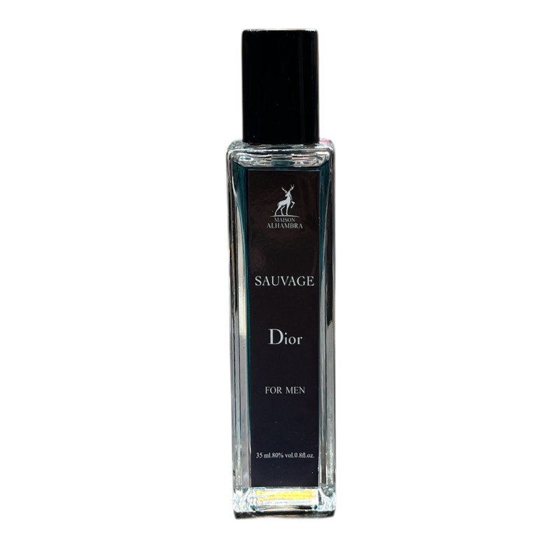 عطر جیبی مردانه الحمبرا مدل SUAVAGE DIOR  با رایحه تند حجم ۳۵ میلی لیتر