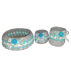 سبد قلاب بافی تریکو کد 005 مجموعه 3 عددی 