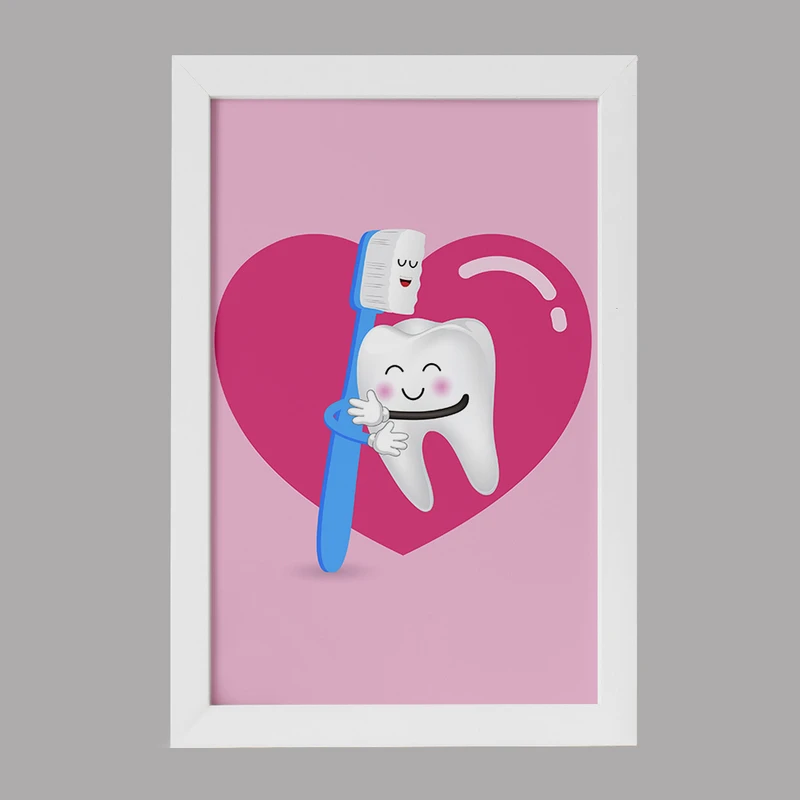 تابلو کودک خندالو مدل دندان و دندان پزشکی کودکانه کد 36727