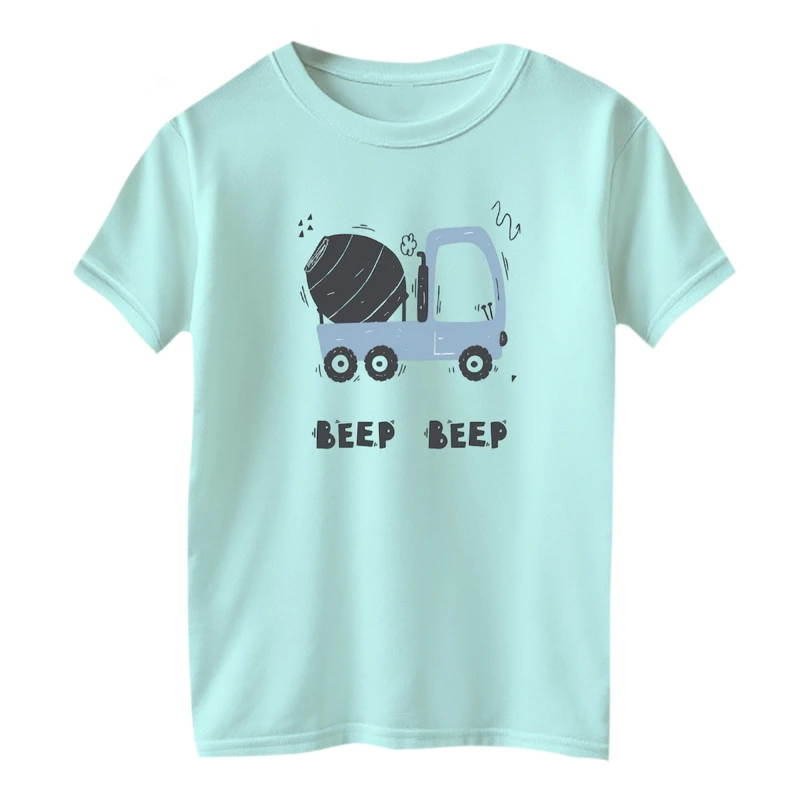 تی شرت آستین کوتاه بچگانه مدل ماشین کد ۱۱
