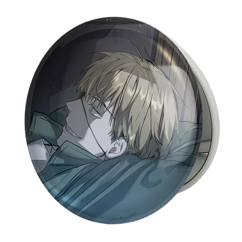 آینه جیبی خندالو طرح دنجی انیمه مرد اره ای Chainsaw Man مدل تاشو کد 22350 