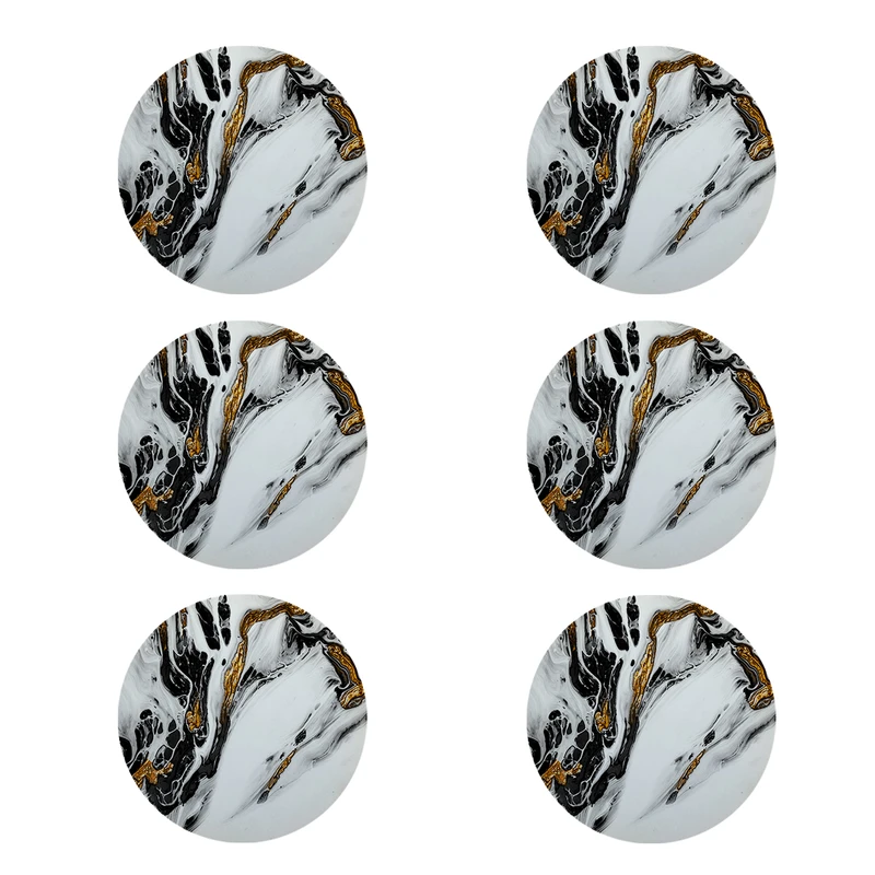 زیر لیوانی طرح سنگ کد 8624 بسته 6 عددی