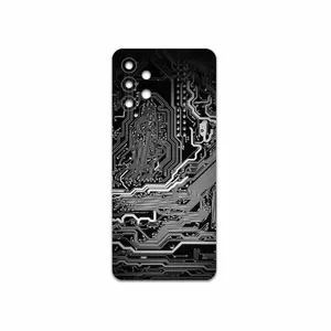 MAHOOT Black Printed Circuit Board Cover Sticker for Samsung Galaxy A32 4G