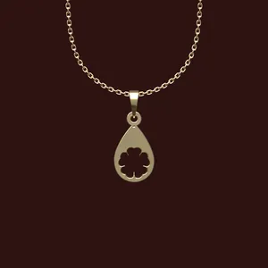 گردنبند طلا 18 عیار زنانه مدوپد مدل هندسی کد X2-1-1135