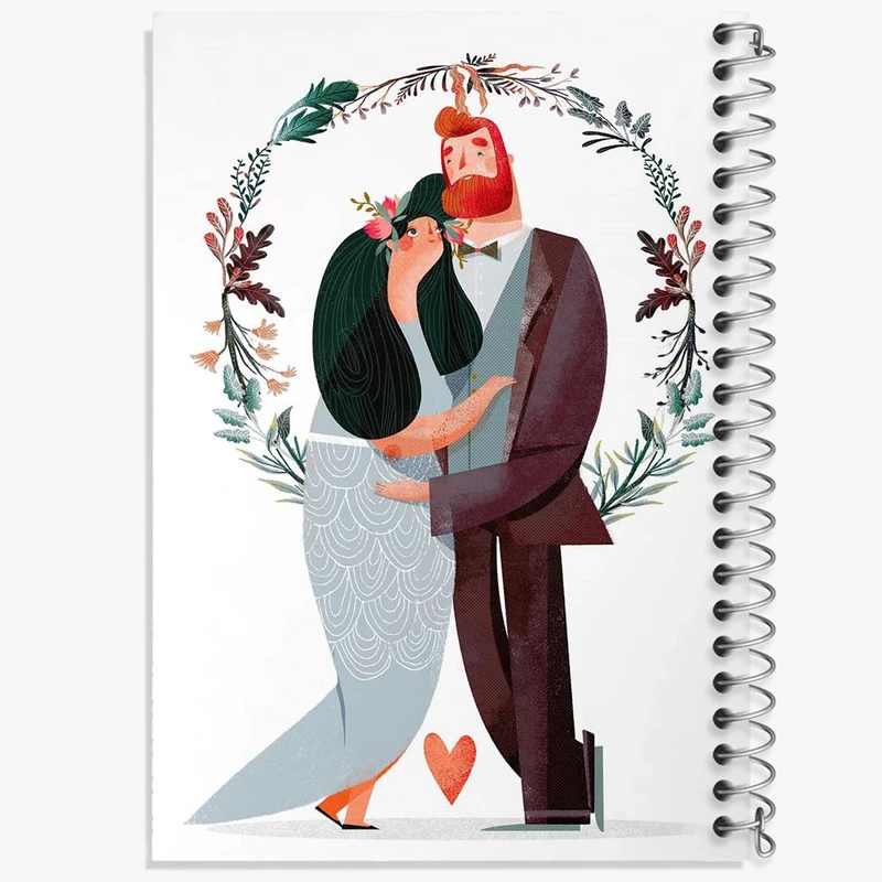 دفتر لیست خرید 50 برگ خندالو طرح عاشقانه کد 27122