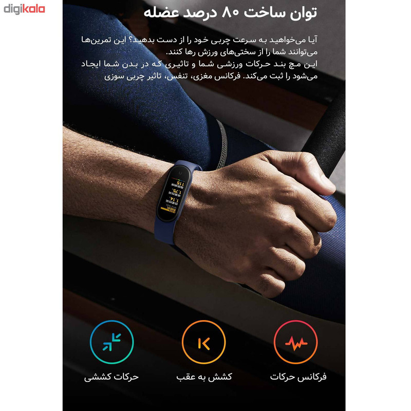 مچ بند هوشمند شیائومی مدل Mi Band 5 Global Version به همراه 2 عدد محافظ صفحه نمایش