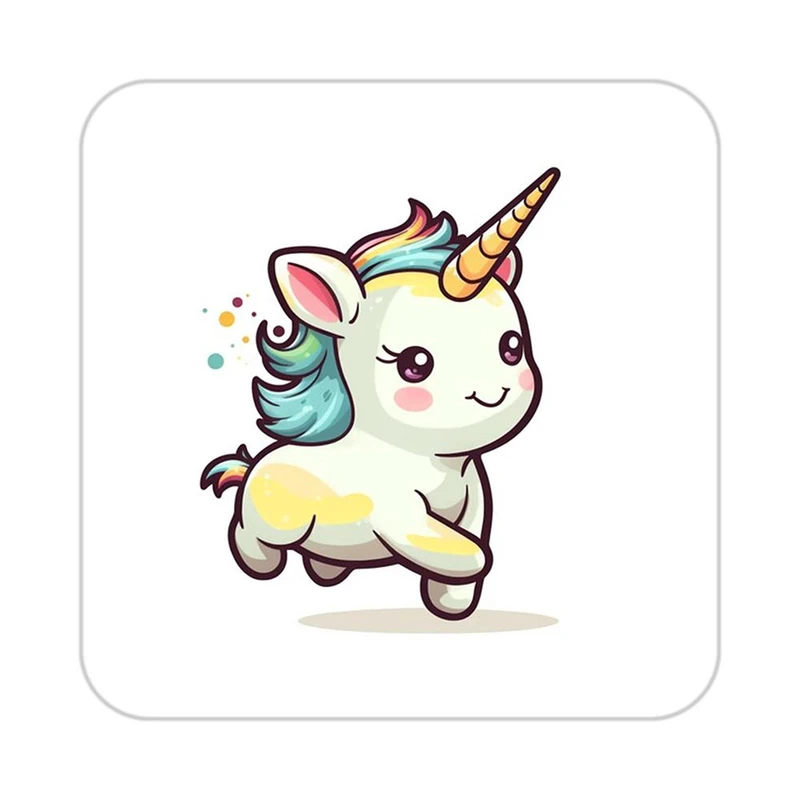 زیر لیوانی کاکتی طرح اسب تک شاخ و یونیکورن مدل mp29554