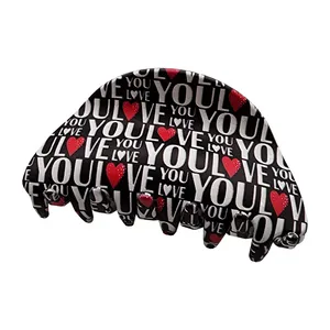 کلیپس مو زنانه مدل LOVE كد KLP996L-18