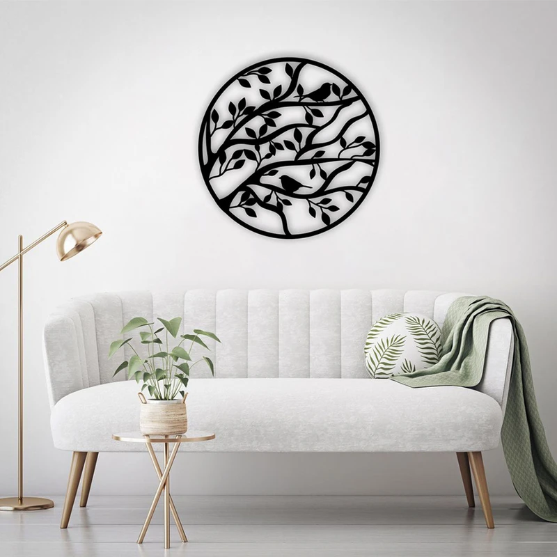 دیوارکوب دیزانور طرح پرندگان روی شاخه مدل 30 کد A159