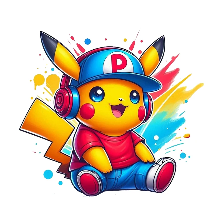 استیکر پارچه و لباس پاد آفرین مدل پوکمونی کد 219