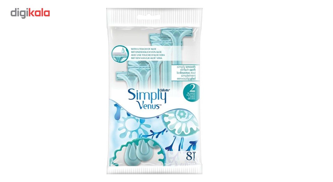 خود تراش ژیلت مدل 2 Simply Venus بسته 4 عددی -  - 2